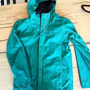 Columbia Kelly Green Kids Acadia Rain Jacket